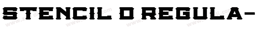 Stencil D Regula字体转换